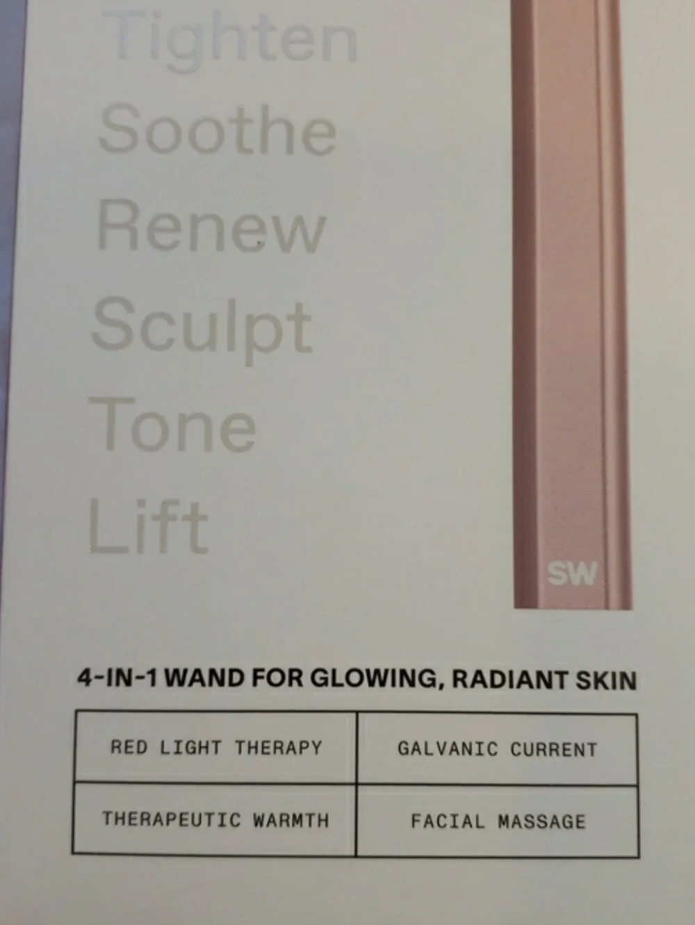 Solawave 4 in 1 Skincare Wand, Rose Gold. Never Used